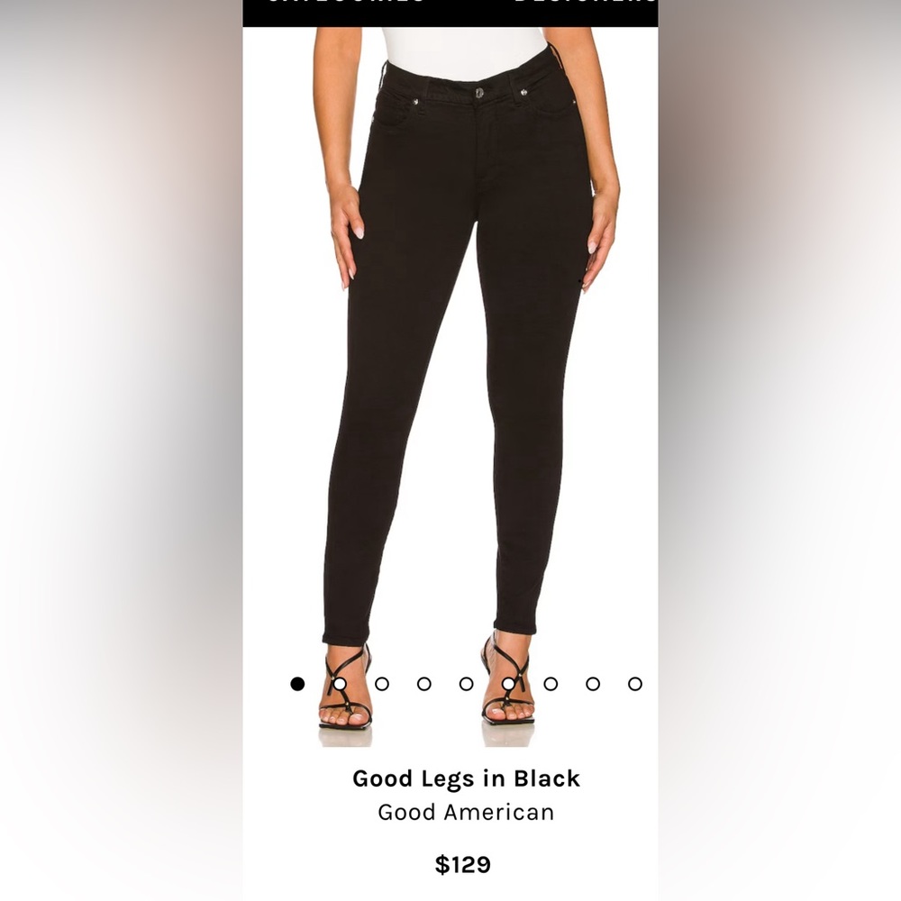 Good American black jeans